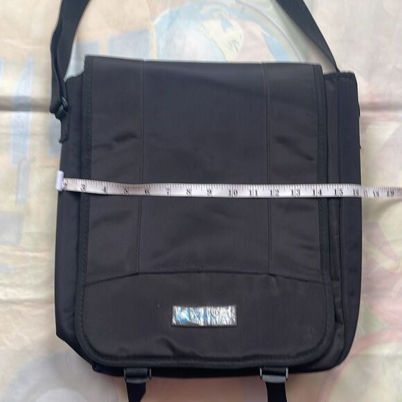 Club Wyndham Black Padded Laptop Messenger Shoulder Black Bag Travel Tote New - Picture 3 of 10